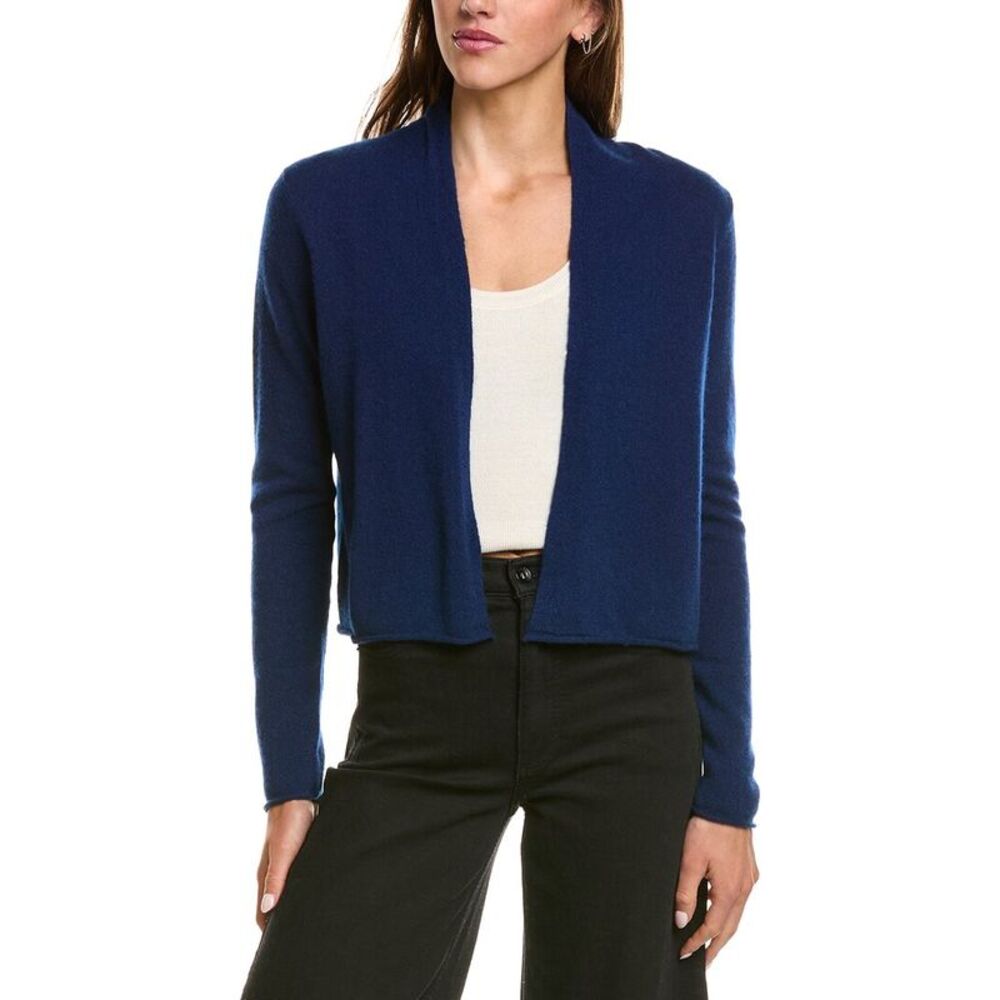 Sofiacashmere Womens Cropped Open 100% Cashmere Cardigan